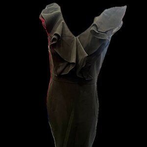 Black Just...Taylor Ruffle Dress